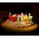 Love Letter Shaped Candles For Valentine's Day , Colorful Letter Birthday Candles