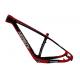 100% Carbon Frame MTB Frame 29er 15.5/17.5/19 Mountain Bicycle/Bike Frame Red