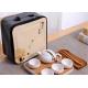 8Pcs Travel Ceramic Teapot Set , Ceramic Cup Set With Travle Bag Packing