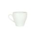 Durable Ceramic Porcelain Coffee Cup 220cc Crown Shape Eco Friendly
