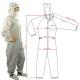 CR0101 Colorful Disposable Coverall Safety Coverall Two Piece Coverall