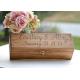 Dark Color Handmade Wooden Boxes , Customized Logo Large Wooden Lock Box