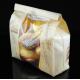 Zipper Brown Kraft Customized Paper Bags Printing With For Bread / Bean