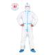 Type 4 Taped White Disposable Coveralls Anti Virus Blood Microbe Liquid Permeation