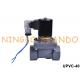 DN40 Plastic UPVC Solenoid Valve 1-1/2'' For Acid Alkali Resistance