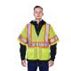 Road Safety Warning Pullover Clothing with Polar Fleece and Regular Reflective Tapes
