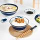 16 Piece Ceramic Dinnerware Set For 8 Restaurant Hotel Home Sakura Dishes Hamsa Dish Dinner Plate Round