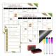Magnetic Dry Erase Reusable Daily Weekly Monthly Planner Set 17x11'' A3 A4 Custom