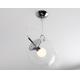 E27 25cm CE Modern Metal Glass Pendant Light For Living Room