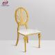 Xinyimei Customized Rose Gold Stackable SS Stainless Steel Chair And Table For Dining