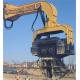 155 L/Min Hydraulic Pile Hammer 20 Tons 30 Tons Excavator Attachments