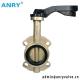 Bronze Disc Butterfly Valve Lug Soft Sealing Lever Operated