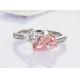 Engagement Ring Wedding Ring Diamond Ring Lab Created Colored Diamonds Pear Four-Leaf Clover cut
