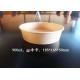 1000ml Disposable Kraft Paper Takeaway Packaged Salad Paper Cup Bowl