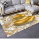 Tree Leaf And Geometric Pattern Living Room Floor Carpet Special Style