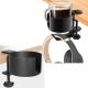 Anti-Spill Table Cup Holder for Large Desk Metal Office PC Gaming Desk Accessories Bracket