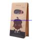 Kraft Paper Stand Up food Bag / Flat Bottom Pouch with Reusable Side Zipper. (25pcs one bundle)
