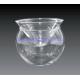 Kitchen Glass Caviar Server , Round Shaped Caviar Plate Plus Bowl For Ice