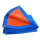 High Strength Blue Orange Color HDPE Coated PE Tarpaulin for Waterproof Fabric Cover