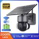 IP65 6MP Full HD Wireless Outdoor Security Cameras Solar Powered
