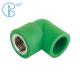 Green PPR Plastic High Quality Various Types Female Elbow In 90 Degree