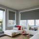 Top Down Opening SGS Motorized Sun Shade Roller Blinds