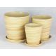 Single Quantity Handcrafted Ceramic Containers Drainage For Flourishing Plants