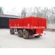 Red Heavy Duty Semi Trailers / 25 Tons Van 3 Axle Trailer With 12.00R20 Triangle Tyre