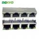 DGKYD561488AB1A3DY1027 RJ45 Multi Port Socket 8p8 Connector Four Port Direct Plug Connector Network Port Socket