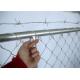 8'x10' OD42mm Construction Fence Panels Chain Link Mesh Fencing Panels 2430mm x 2950mm Mesh 63mm x 63mm Diameter 2.7mm