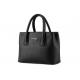 Cotton Lining Women's Tote Leather Handbags Separate Compartments For Storage