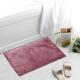 BSCI Polyeseter Shaggy Tufted Bath Rug Pink Color Rectangular Shaped