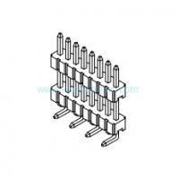 1.27mm single row smt surface mount dual base pin connector