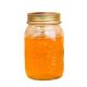 Regular Mouth Jam Jelly Jars With Metal Lid , Glass Canning Storage Jars