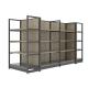 Customized Supermarket Display Shelving Durable Steel And Wood Store Display Shelf