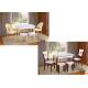 Pine Color Contemporary Dining Room Sets For Small Spaces , Small Modern Dining Set