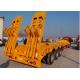 CIMC best flatbed lowbed trailer for equipment transport goose neck trailer for