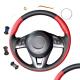 Accessory Hand Sewing Red Black Leather Customized DIY Steering Wheel Cover For Mazda 3 Axela CX-5 CX5 2013 2014 2015 2016 2017