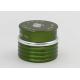 30ml Green Glass Cosmetic Jars , Ribbed Body Cosmetic Sample Pots