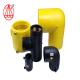 SDR11 Yellow HDPE Gas Pipe Fitting , Polyethylene Gas Pipe Fittings Injection Molded