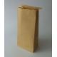 Nature Kraft Paper Bag For Coffee / Tea / Snack Food Packaging Bag With Tin Tie