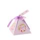 Favor Mini Candy Kraft Paper Packaging with Colorful Silk Ribbon Wedding Party