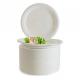 PT2095 Pure White 4 Inch Biodegradable Disposable Plates And Cutlery For Weddings