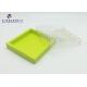 Custom Clear Hard Plastic Box Clear PET Sleeve For Chocolate Paper Base 16.2X16.2X2.2cm