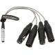 Alvin'S Cables Breakout Audio Input Output Cable For Atomos Shogun Monitor Recorder 10 Pin Male To 4 XLR 3 Pin