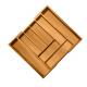 Kitchen Expendable Utensils Cutlery Tray Drawer Organizer Box Bamboo