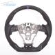 35cm Sports Alcantara Toyota Carbon Fiber Steering Wheel Blue Red Stitching