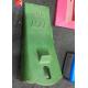 25t Flat Bucket Auger Teeth Steel Machinery Spare Parts Green