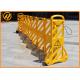 Temporary Road Safety Plastic Traffic Barriers / Expandable Barricade