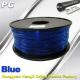 Blue 3mm Polycarbonate Filament Strength With Toughness1kg / roll PC Flament